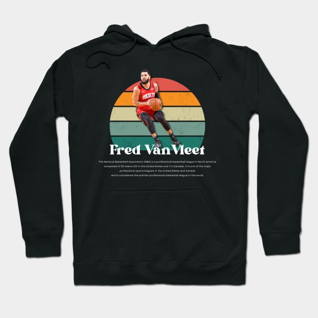 Fred VanVleet Vintage V1 Hoodie by Gojes Art